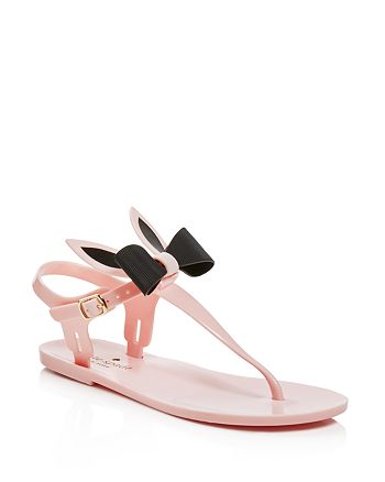 kate spade new york Freda Bunny Jelly Thong Sandals | Bloomingdale's