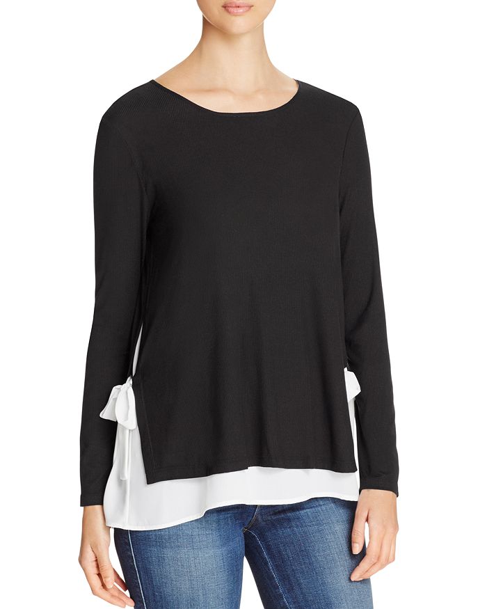 Kim & Cami Side Tie Layered Top - 100% Exclusive | Bloomingdale's