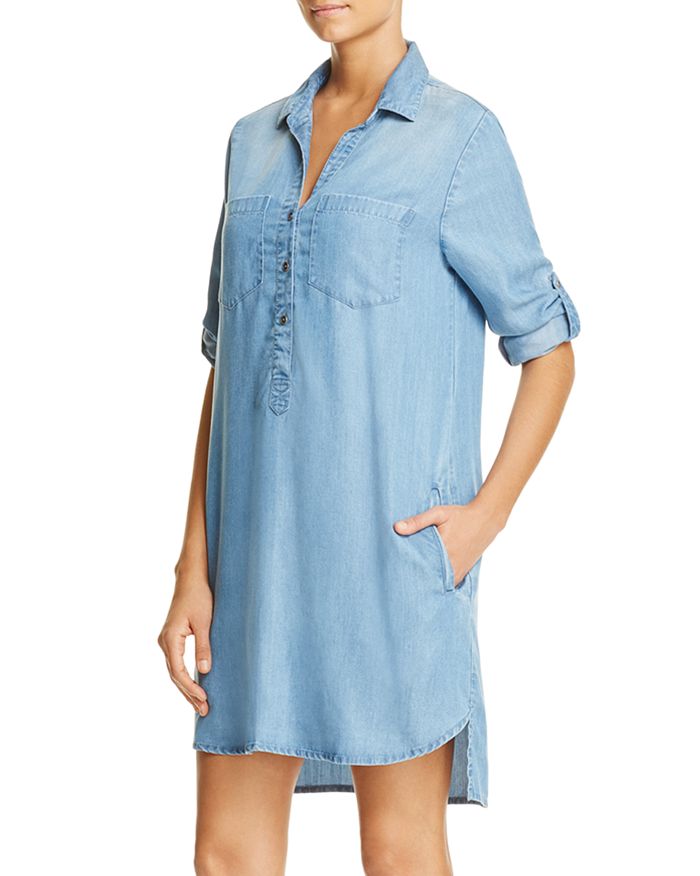 Beach lunch shop lounge chambray dress