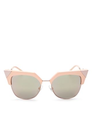 fendi mirrored cat eye sunglasses