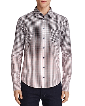 UPC 742228545733 product image for Boss Orange Enamee Ombre Check Slim Fit Button-Down Shirt | upcitemdb.com