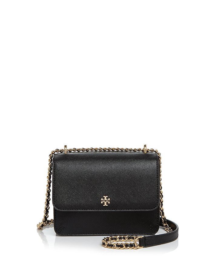 TORY BURCH: bag in saffiano leather - Black