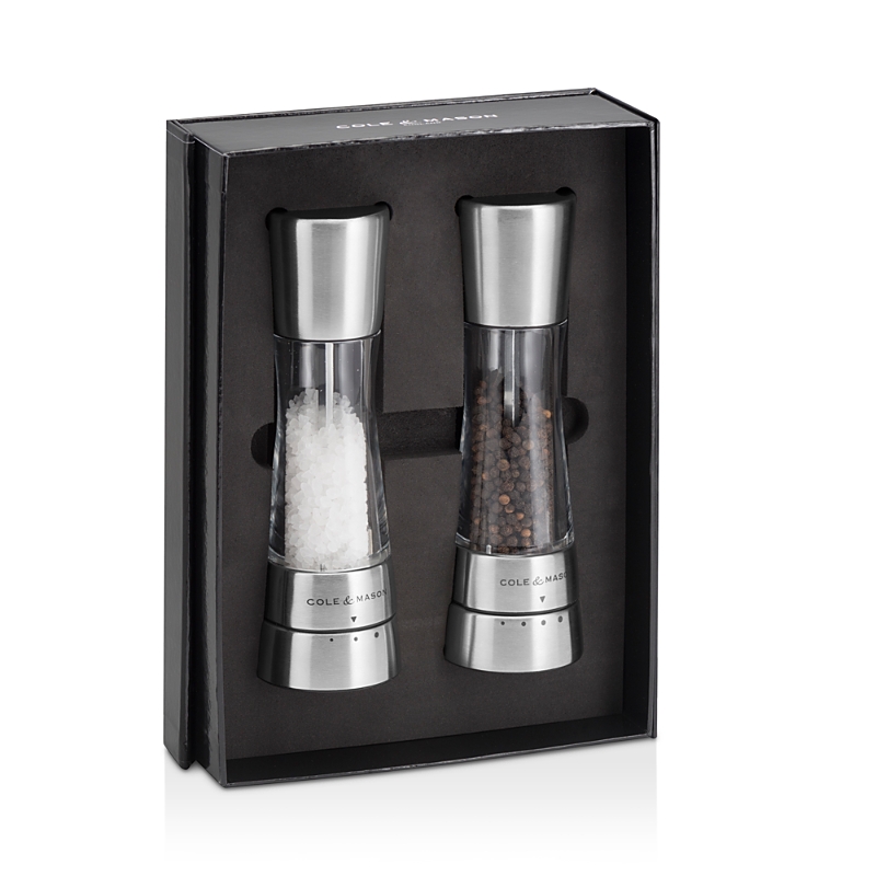 Cole & Mason 7" Stainless Steel Salt and Pepper Mill Gift Set