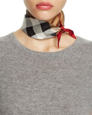 burberry silk neck scarf