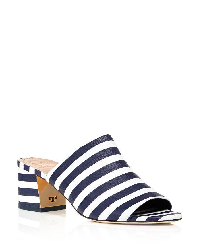 Tory burch striped slide sale