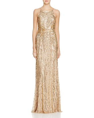aidan mattox embellished gown