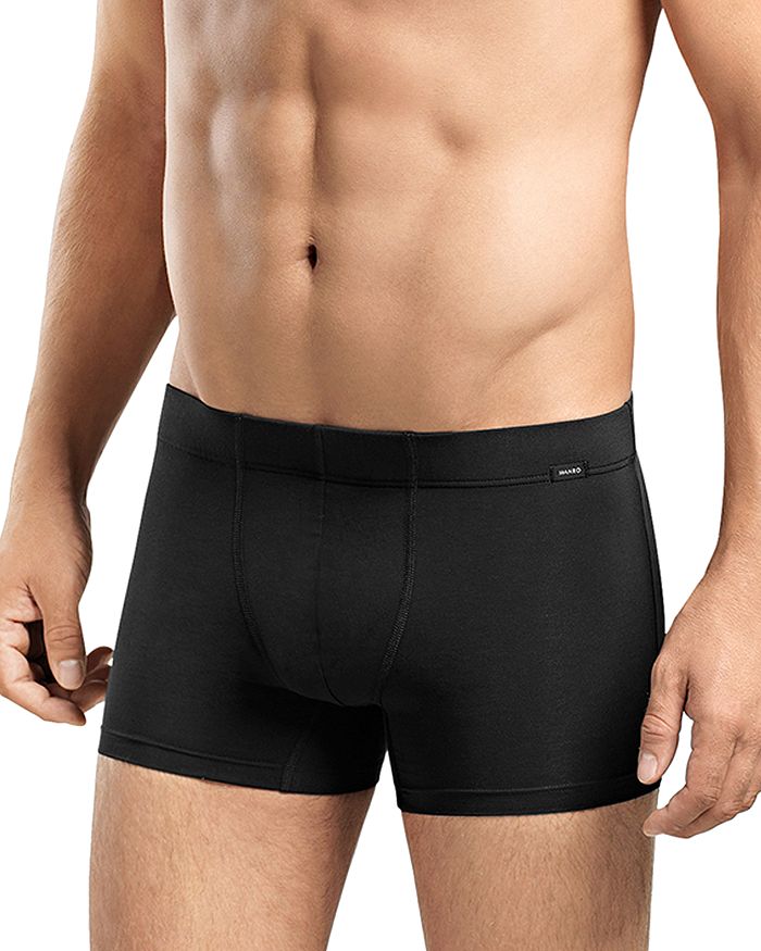 Shop Hanro Cotton Essentials Covered Waistband Boxer Briefs, Pack Of 2 In Black