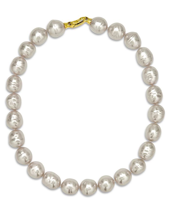 MAJORICA BAROQUE SIMULATED PEARL COLLAR NECKLACE, 17,1WB14H17V