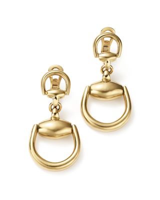 gucci horsebit earrings