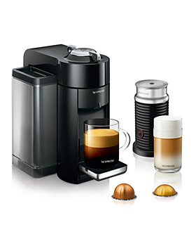 Nespresso - Vertuo by De'Longhi with Aeroccino Milk Frother, Classic Black