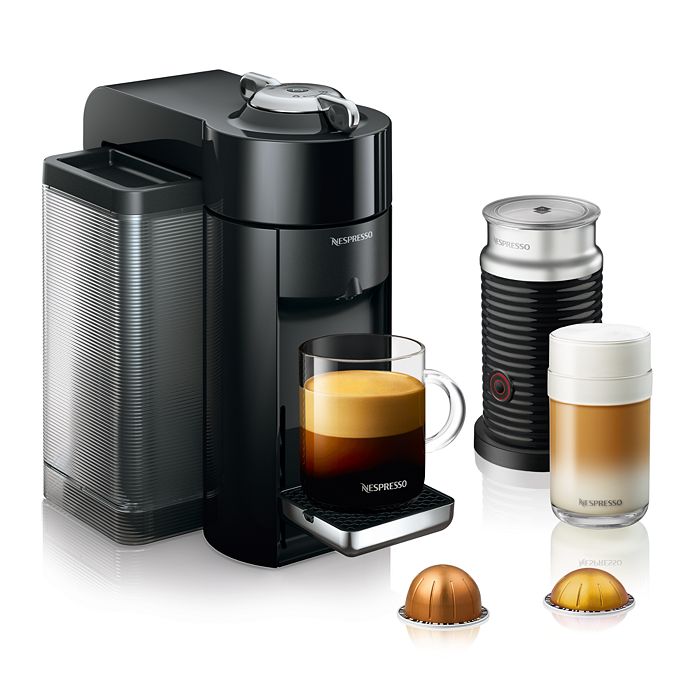 Nespresso - Vertuo by De'Longhi with Aeroccino Milk Frother, Classic Black