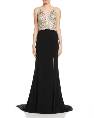 Jovani Fashions Embellished-Bodice Gown | Bloomingdale's