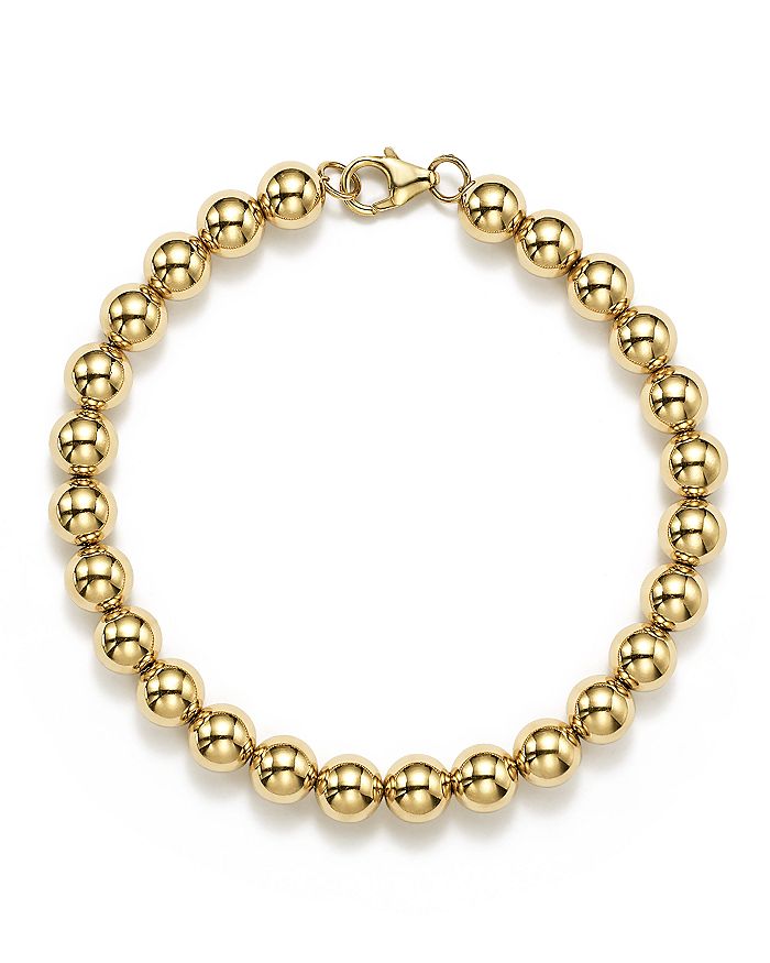 Bloomingdale's 14k Yellow Gold Beaded Bracelet - 100% Exclusive