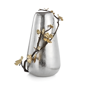 Shop Michael Aram Butterfly Ginkgo Centerpiece Vase In Silver