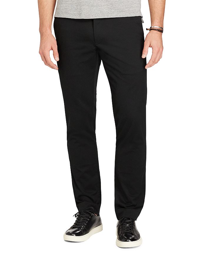 Shop Polo Ralph Lauren Stretch Slim Fit Chinos In Polo Black
