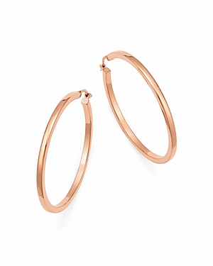 14K Rose Gold Square Tube Hoop Earrings - 100% Exclusive