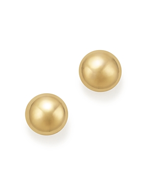 Bloomingdale's 14K Yellow Gold Flat Ball Stud Earrings - 100% Exclusive