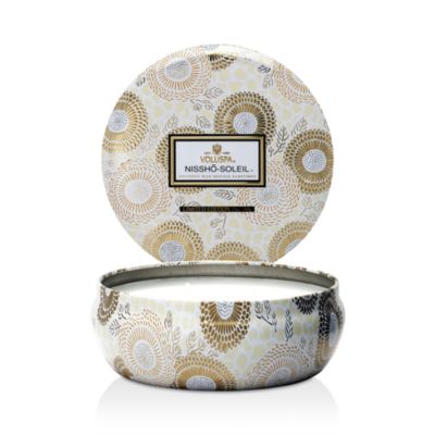 Voluspa Japonica Nissho Soleil 3 Wick Candle in Decorative Tin ...