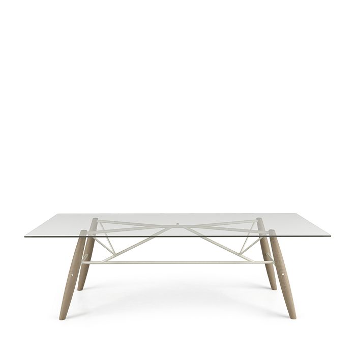 Huppe Connection Large Dining Table In Natural White Oak/cream