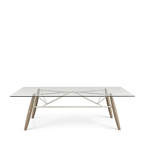 Huppe Connection Large Dining Table In Natural Oak / White