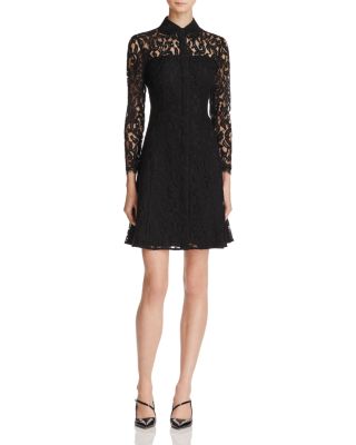 nanette lepore lace shirt dress