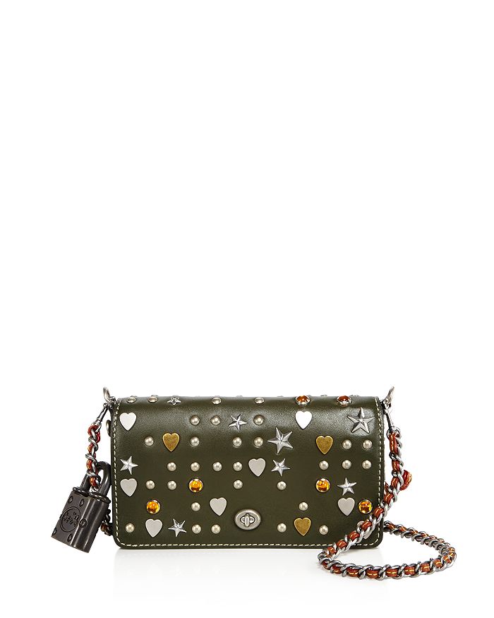 Coach dinky cheap quilted rivets
