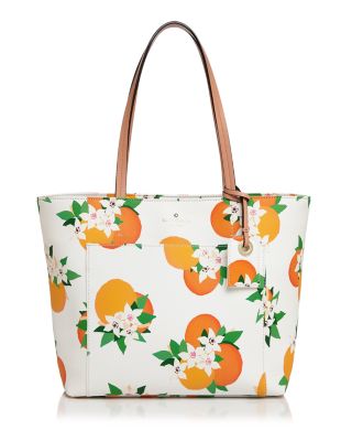 kate spade orange tote bag