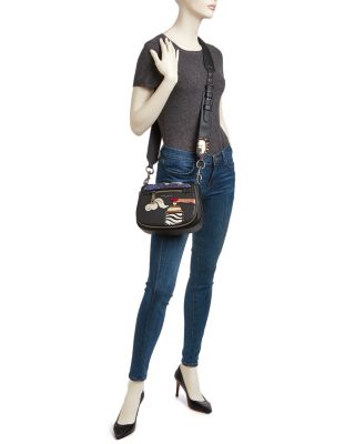 MARC JACOBS Julie Verhoeven Nomad Patched Small Leather Saddle Bag 