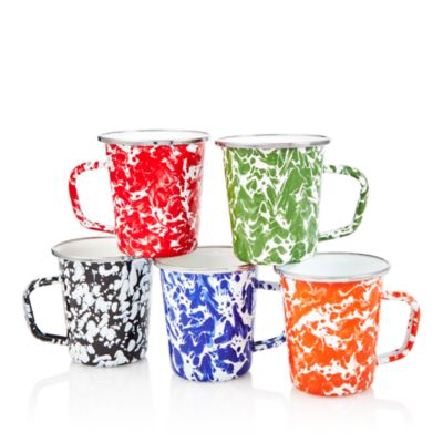 Golden Rabbit - Enamel Swirl Latte Mug