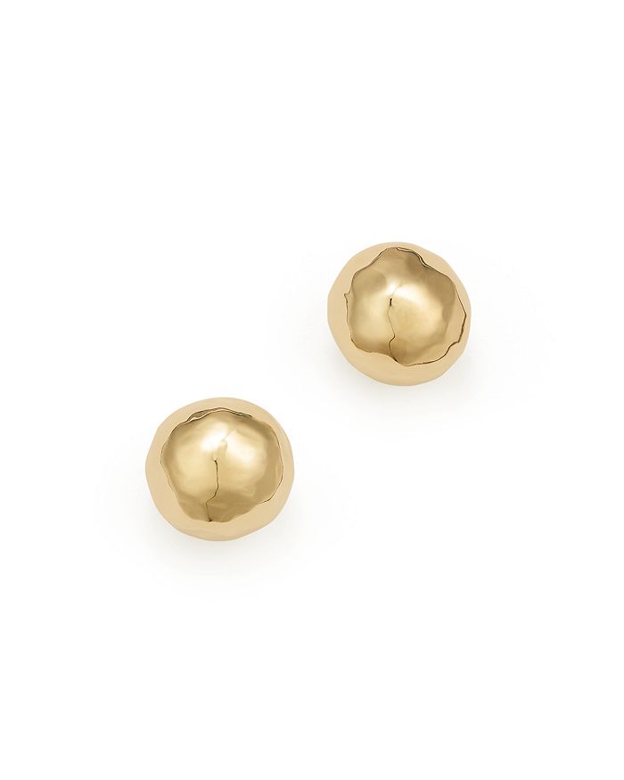 Ippolita Glamazon 18k Yellow Gold Small Hammered Ball Studs In Gold