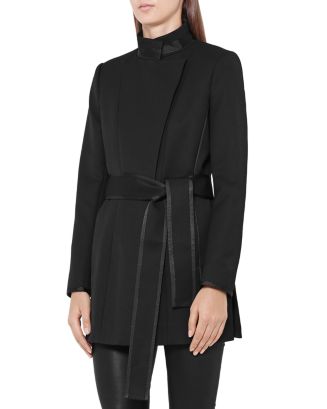 REISS Lucy Belted Short Coat | Bloomingdale's