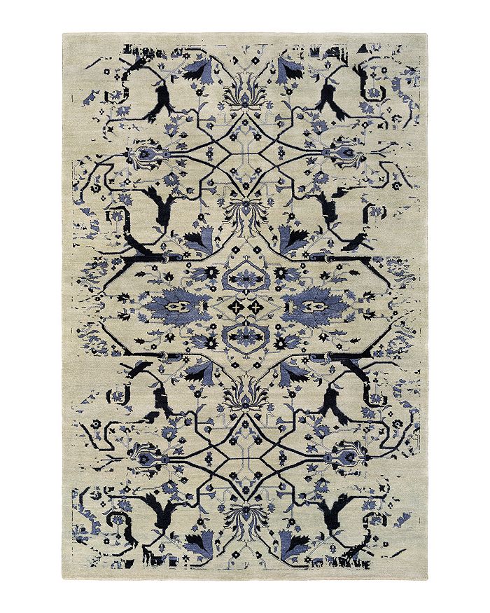 Surya Opulent Area Rug, 4' X 6' In Blue/black