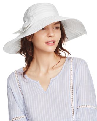 AQUA Ribbon Floppy Sun Hat with Bow - 100% Exclusive | Bloomingdale's