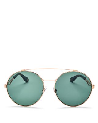 givenchy brow bar aviator sunglasses