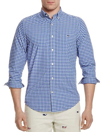 Vineyard Vines East End Gingham Tucker Classic Fit Button-Down Shirt ...