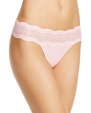Cosabella Dolce Low-rise Thong In Pink Lemon