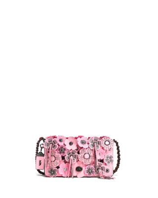 COACH Dinky Crossbody in Glovetanned Leather with Wild Tea Rose
