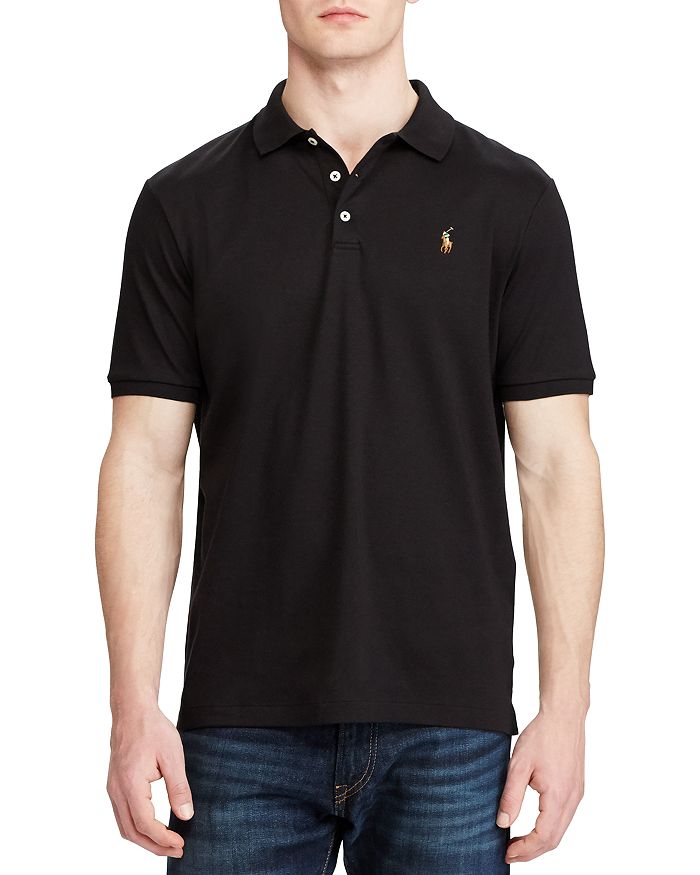 Shop Polo Ralph Lauren Classic Fit Soft Cotton Polo Shirt In Polo Black