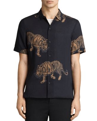 ALLSAINTS Java Slim Fit Button-Down Shirt | Bloomingdale's