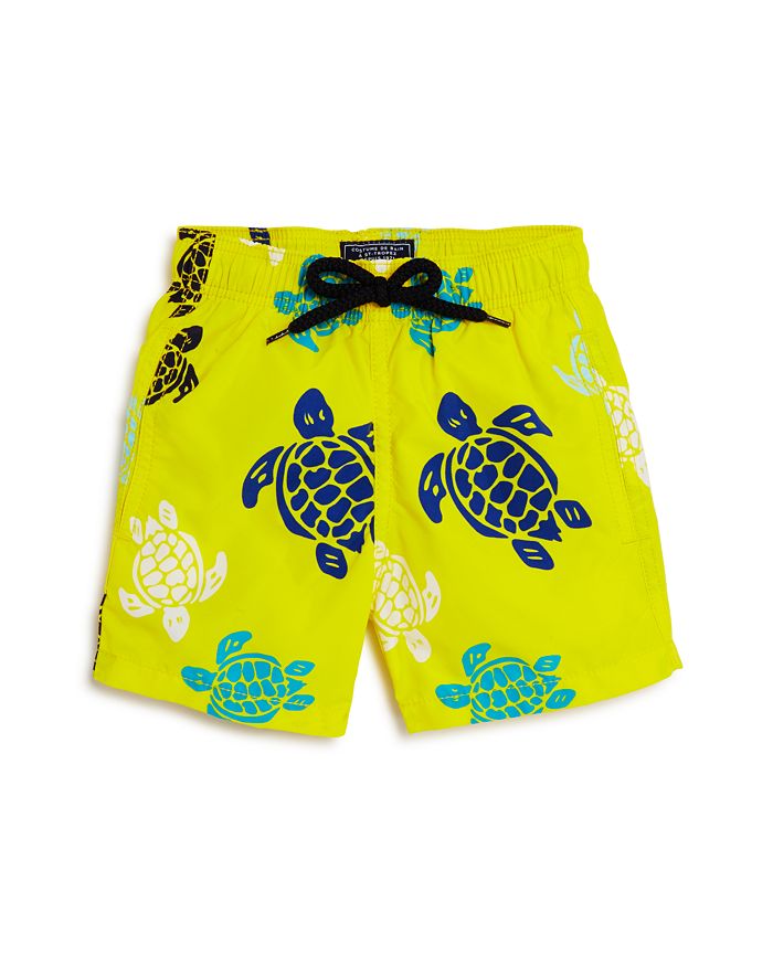 Vilebrequin Boys Jim Multicolored Turtle Print Swim Trunks