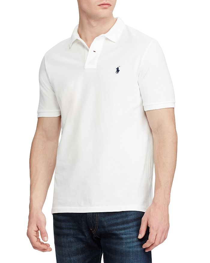 Shop Polo Ralph Lauren Classic Fit Mesh Polo Shirt In White