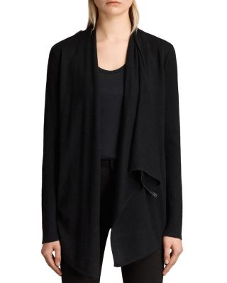 allsaints drina ribbed cardigan