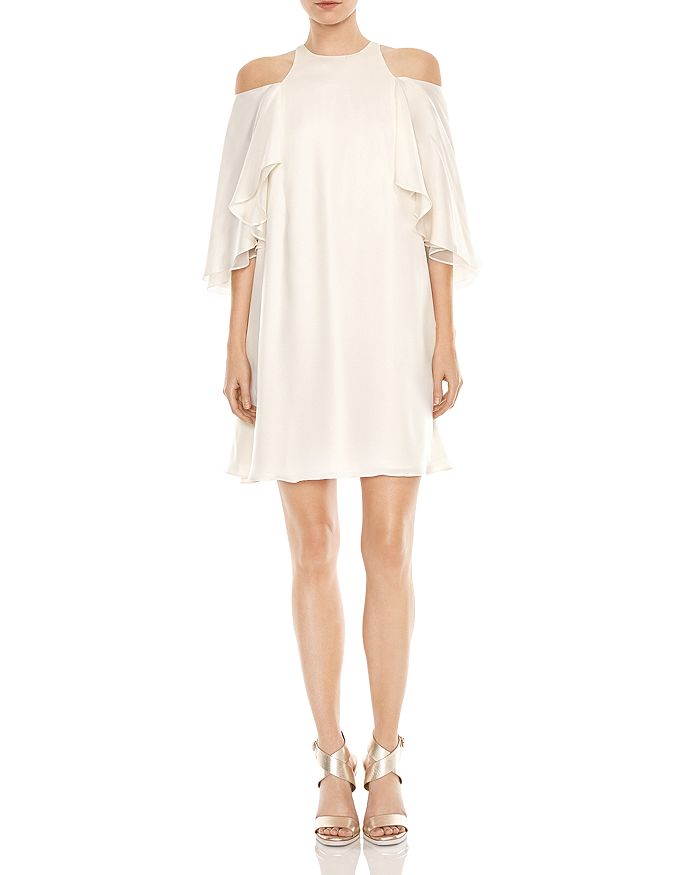 Halston heritage georgette dress store