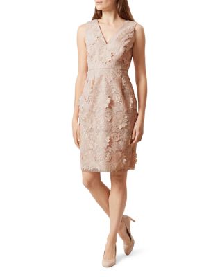 HOBBS LONDON - Amelia Floral Appliqu&eacute; Dress