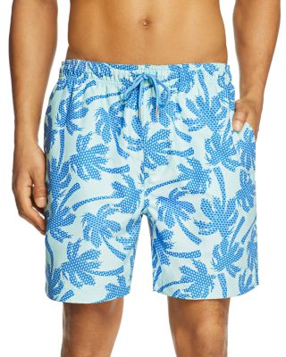Southern Tide Palm Print Swim Trunks 