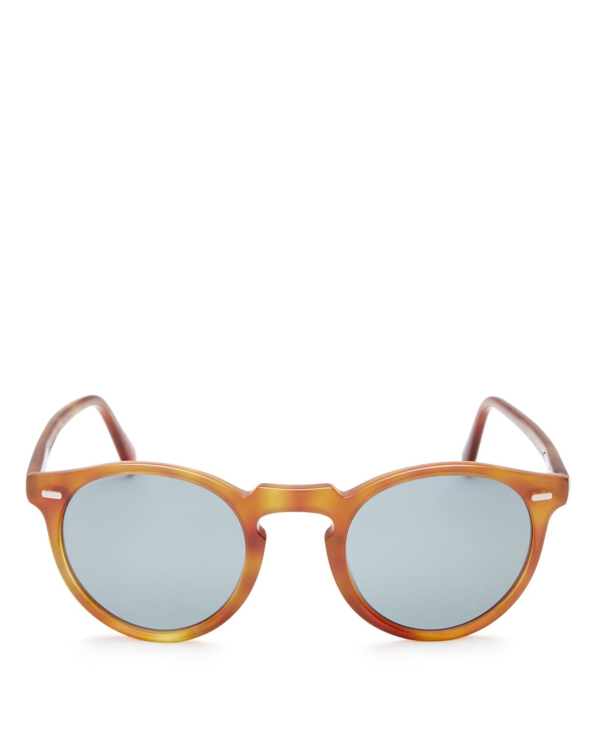 Oliver Peoples Gregory Peck Round Sunglasses, 47mm