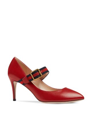 gucci buckle heels