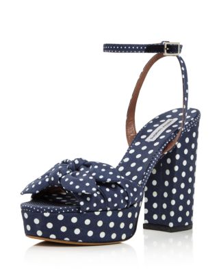 Tabitha Simmons Jodie Polka Dot Platform High-Heel Sandals