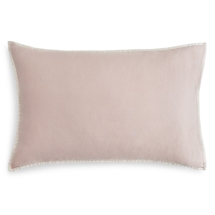 Amalia Home Collection Stonewashed Linen King Sham, Pair - 100% Exclusive In Pink/natural