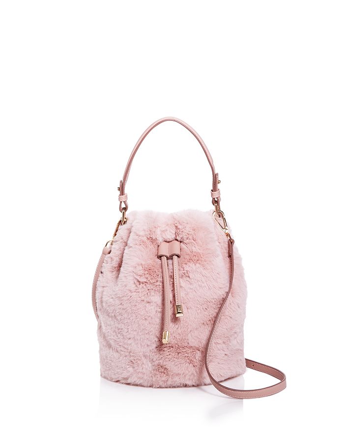 Faux fur bucket bag outlet